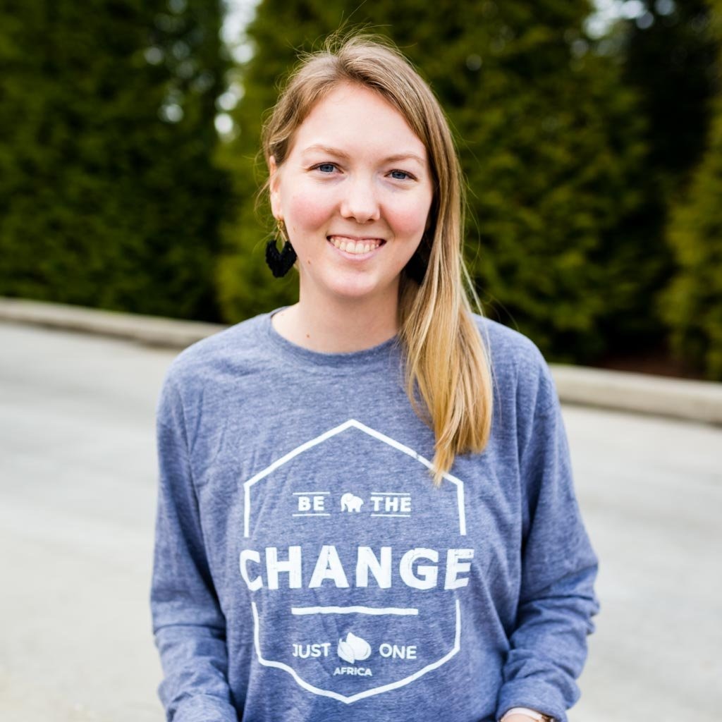 Be the Change - Long Africa Sleeve Just One T-Shirt – Gray