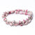 Bracelet -  Pink Lace Double Wrap Multi - Just One Africa