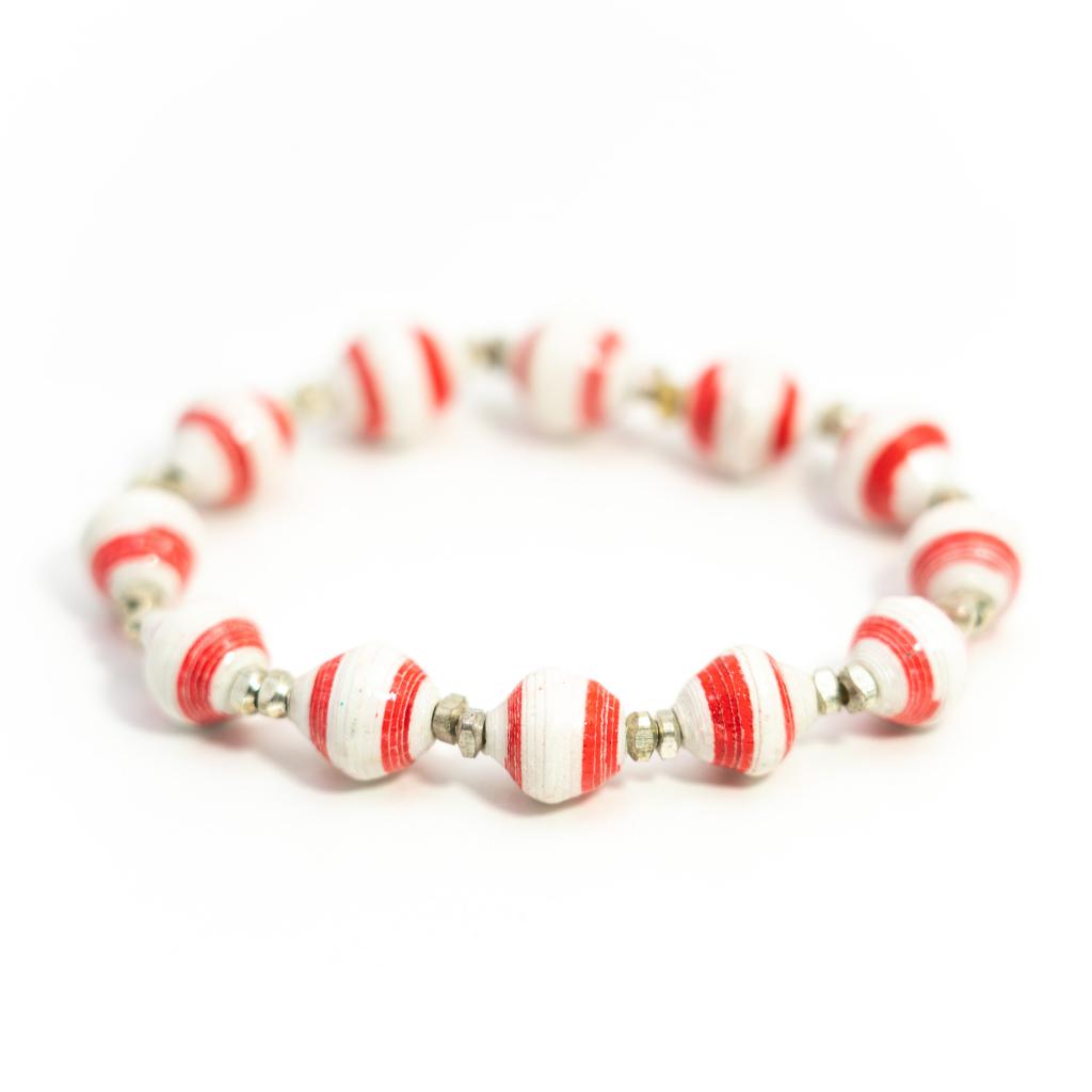  Red And White Beads