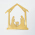 Christmas Nativity - Brass Ornament