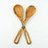 Serving Spoons Olive Wood and Bone - Open Handle