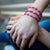 Bracelet - Think Pink Triple Wrap Multi - Just One Africa