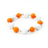 Bracelet -  Orange & White Team Signature