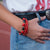 Bracelet -  Red Hot Triple Wrap Solid - Just One Africa