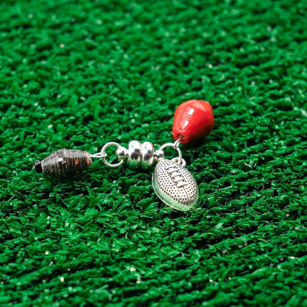 Game Day Wine Charms - Red & Black