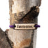 Bracelet - "i am one" MudLove Solid Purple