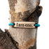 Bracelet - "i am one" MudLove Solid Turquoise
