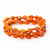 Bracelet - Orange Triple Wrap Solid - Just One Africa