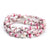 Bracelet -Pink Lace Triple Wrap Multi - Just One Africa