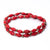 Bracelet -Red Hot Double Wrap Solid - Just One Africa