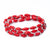 Bracelet -Red Hot Triple Wrap Solid - Just One Africa