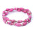 Bracelet -  Think Pink Double Wrap Multi - Just One Africa