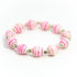 Bracelet - White/Hot Pink Stripe